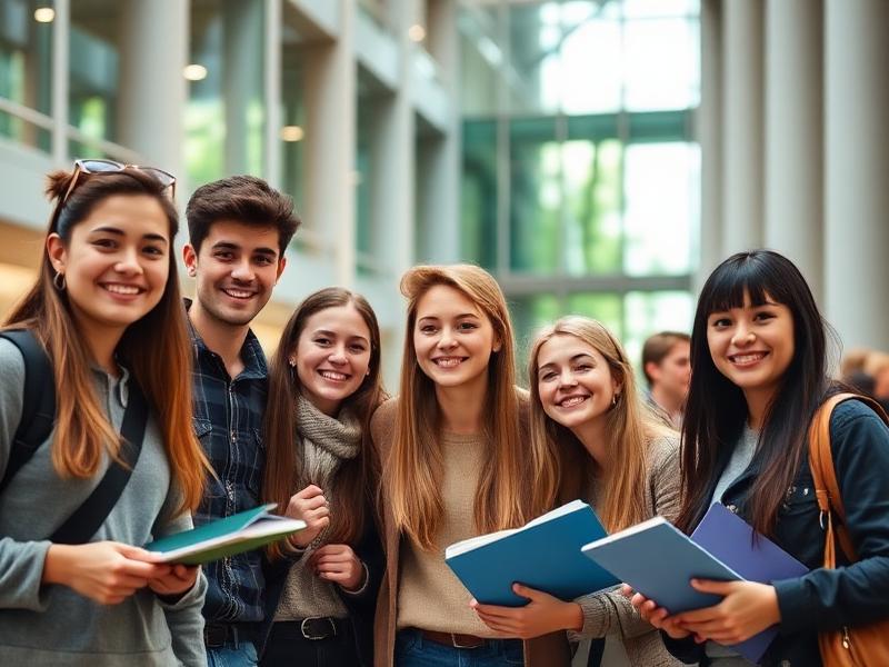 Estudante em programa de intercâmbio internacional